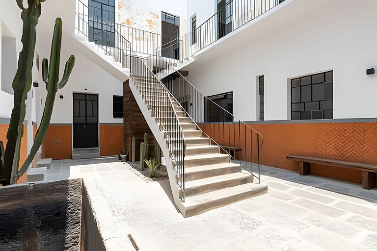 Casona 212|Loft de lujo en Puebla Centro + Parking
