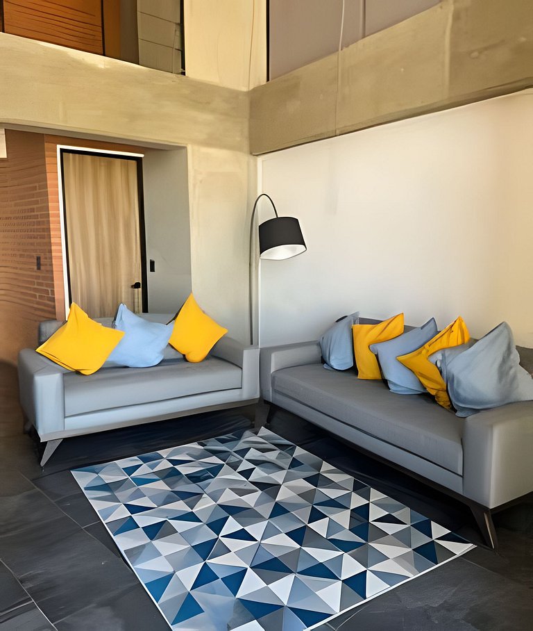 Penthouse with stunning views of the city of Puebla.