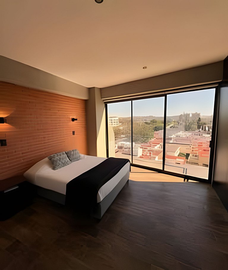 Penthouse with stunning views of the city of Puebla.