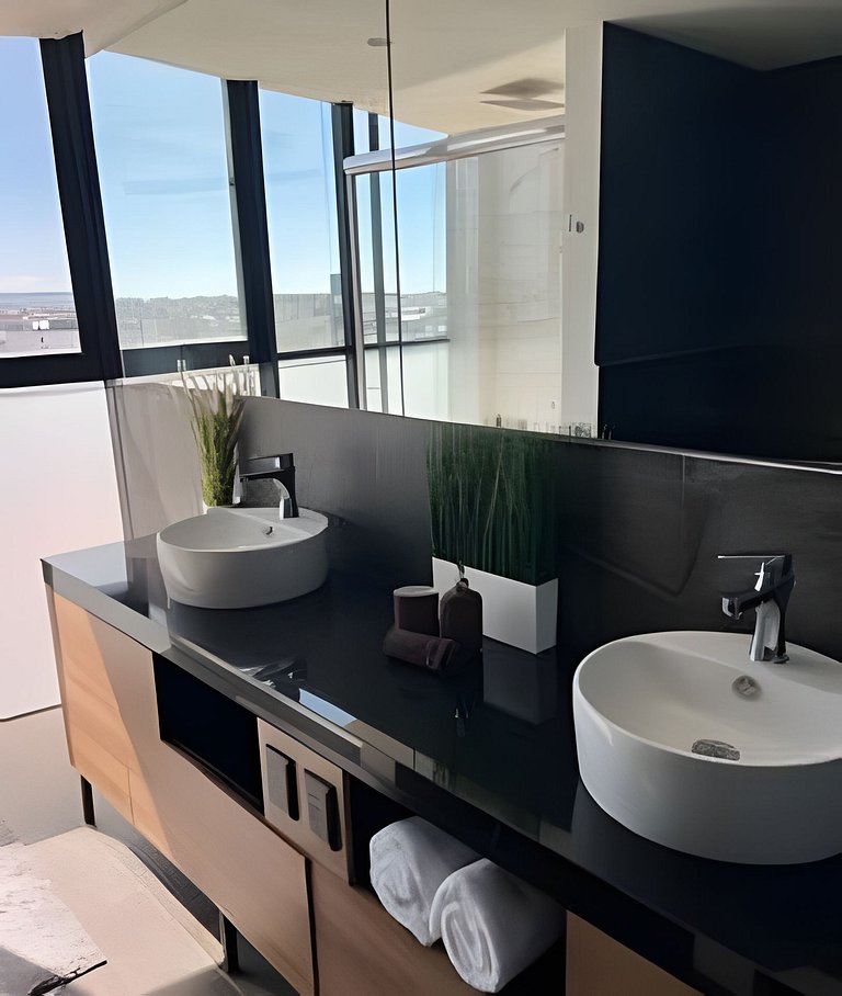 Penthouse with stunning views of the city of Puebla.