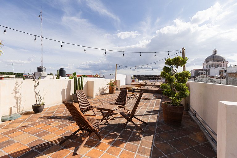 Casona 212|Loft de lujo en Puebla Centro + Parking